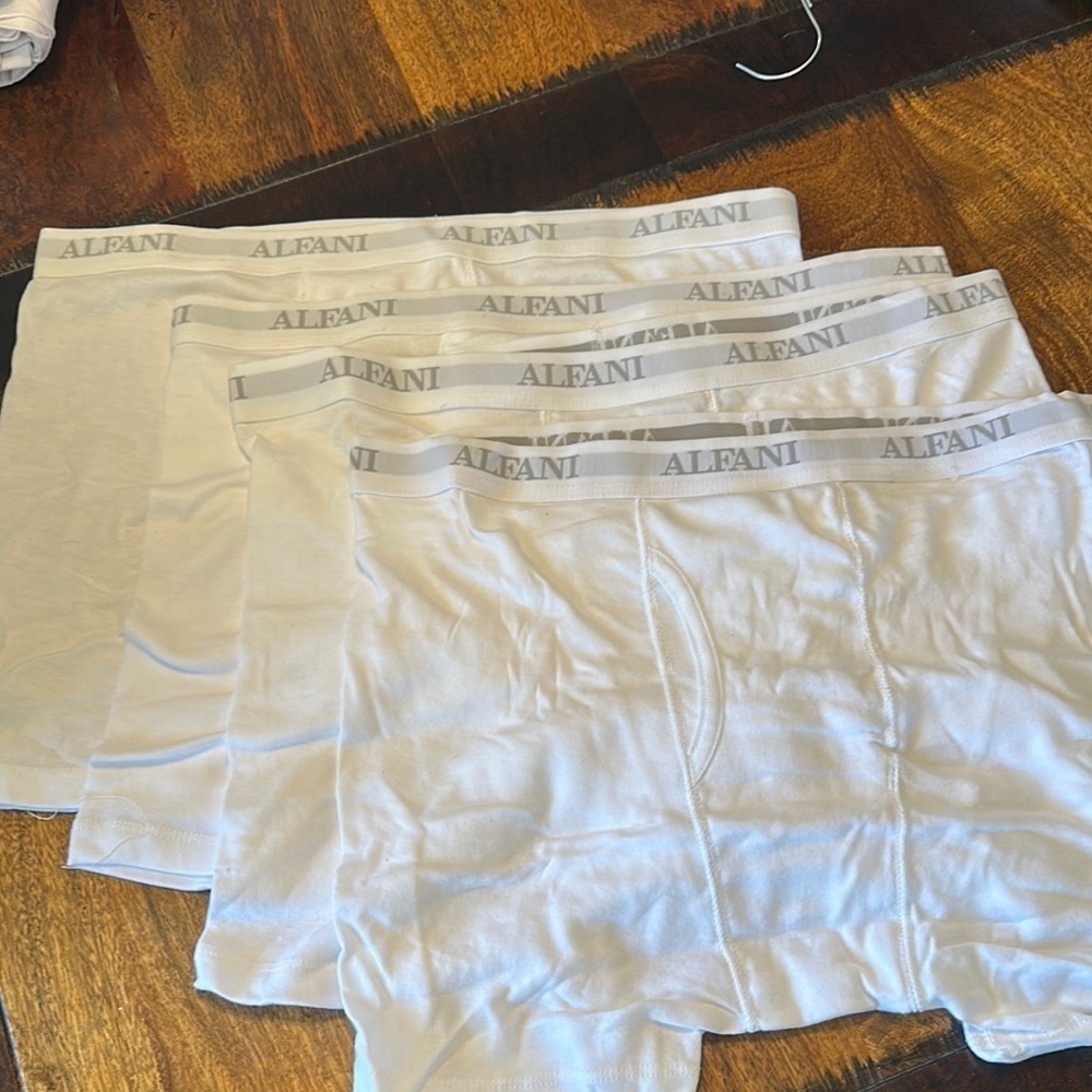 Alfani White Boxer Briefs x4 size XL New